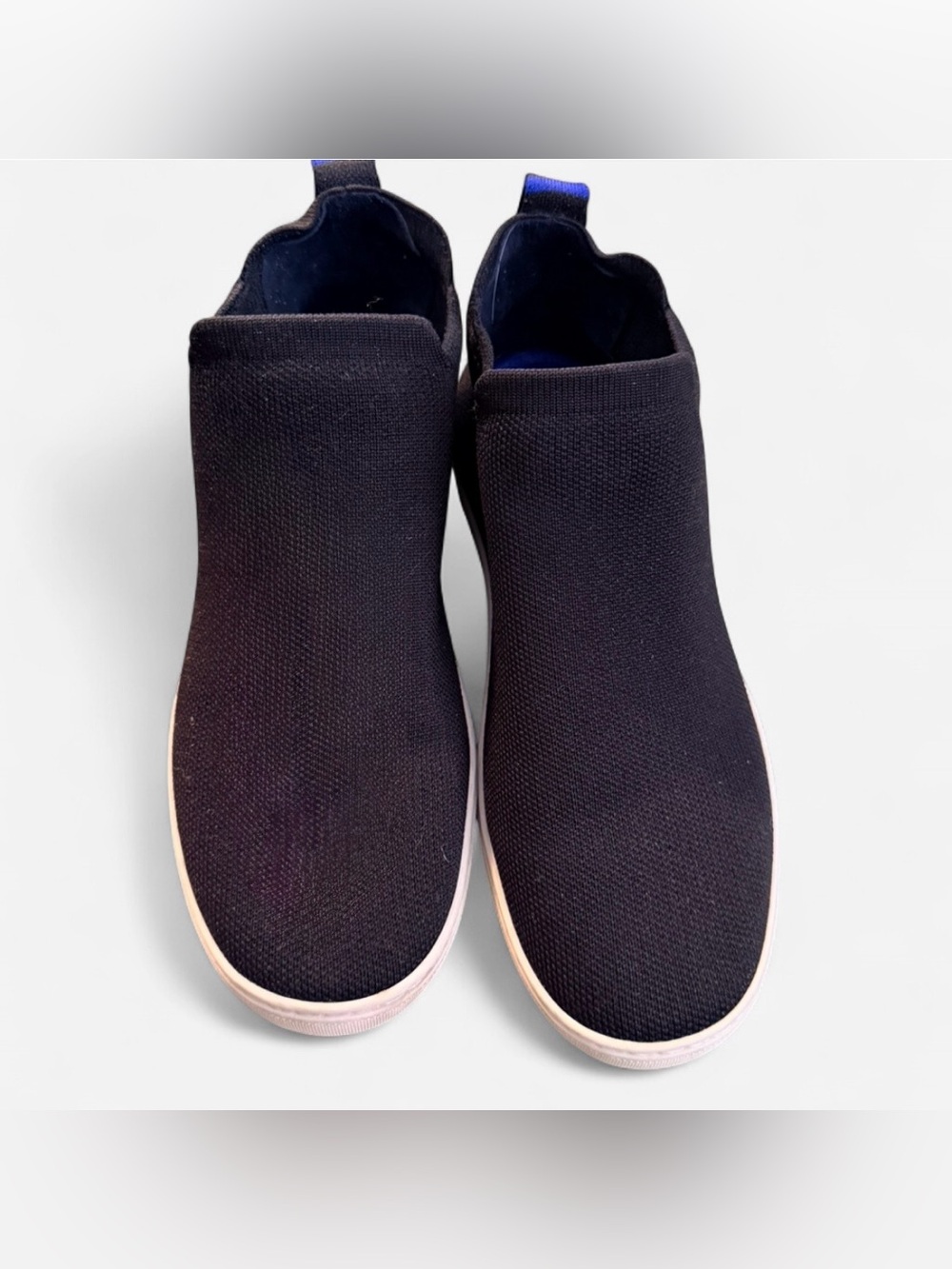 Rothy’s Black Ankle Slip-on Sneakers, Size 8.5, Pre-owned